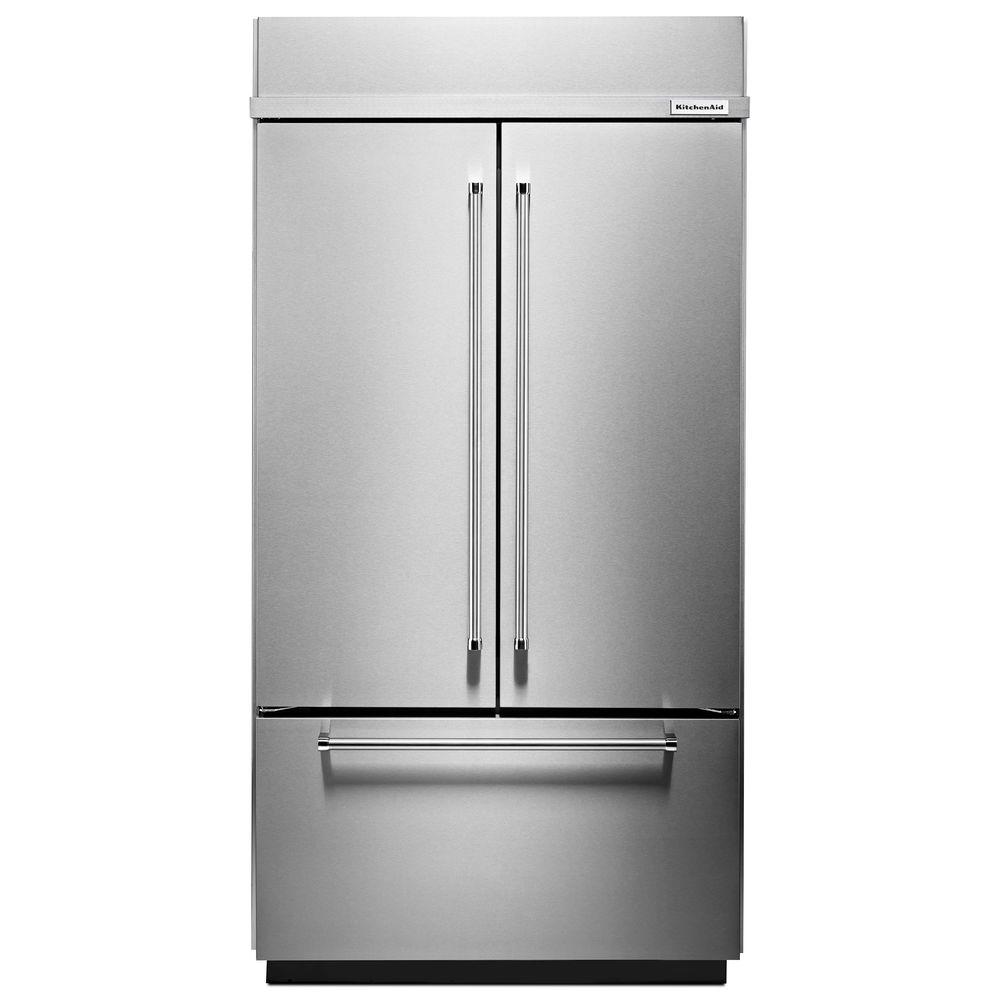 KITCHENAID 42 in. W 25 cu. ft Built-In French Door ...
