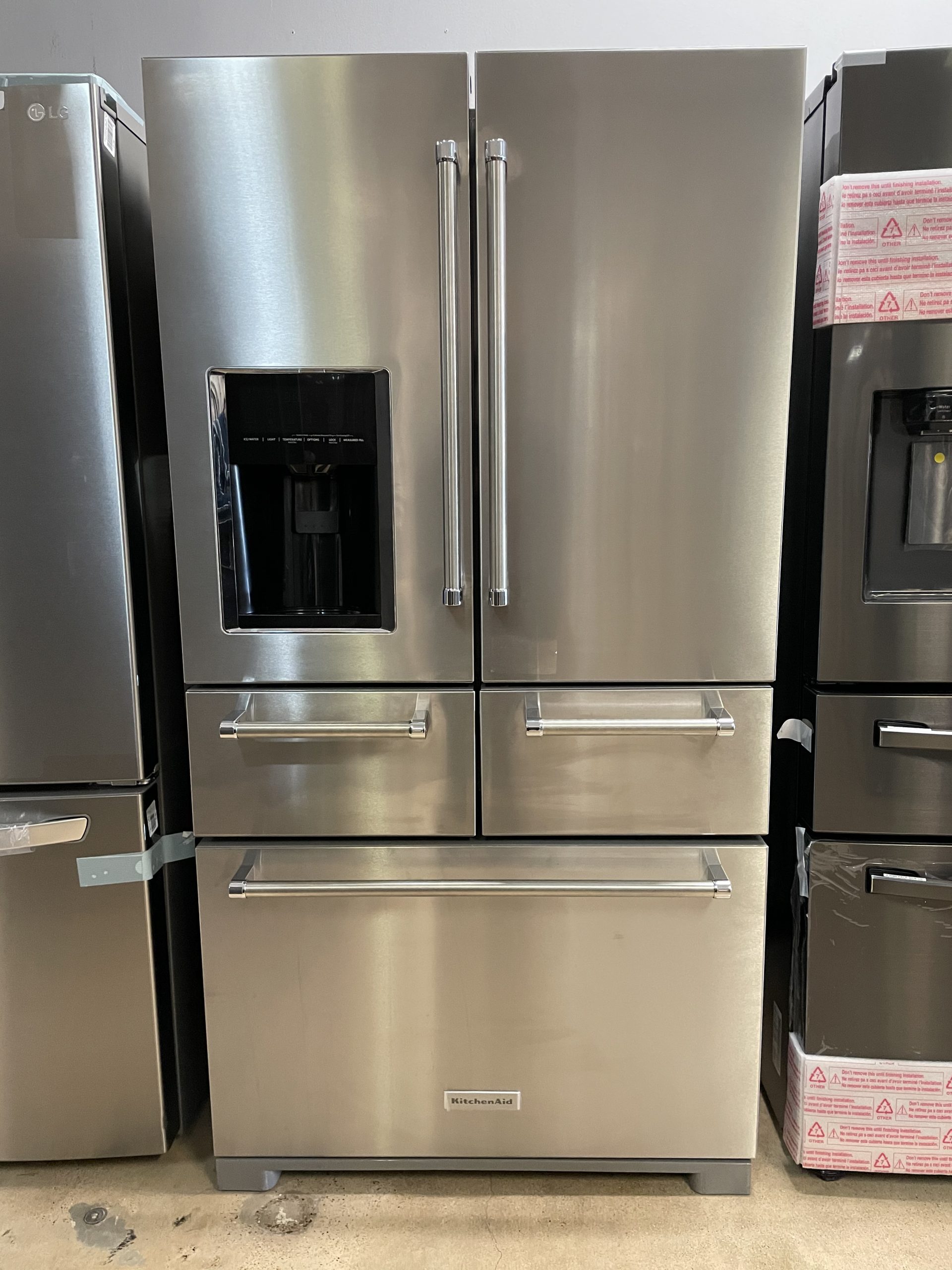 KitchenAid 25.8 Cu. Ft. 5Door French Door Refrigerator Stainless steel Made Appliance Outlet