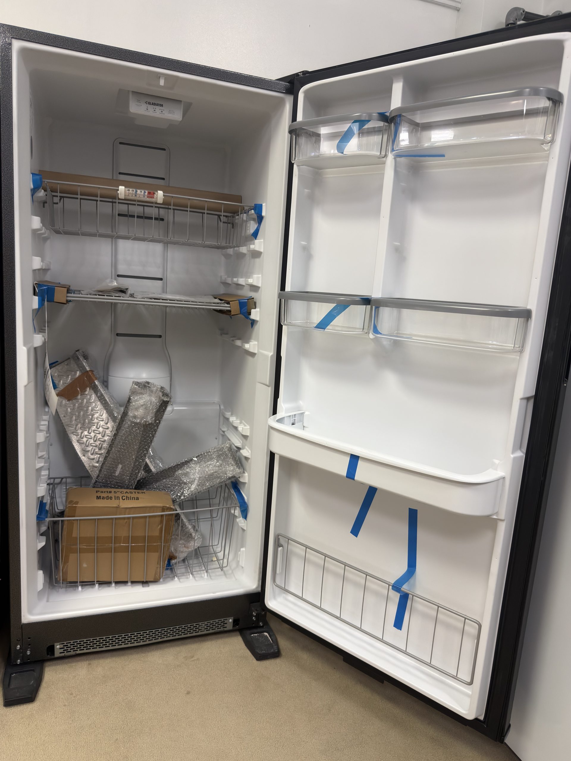 Gladiator* 17.8 cu. ft. Upright Rolling Garage Freezer in Black - Image 2