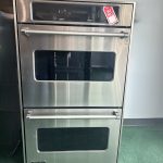 Viking 30" Stainless Steel Double Electric Wall Oven Touch Control Panel: Stainless Steel.