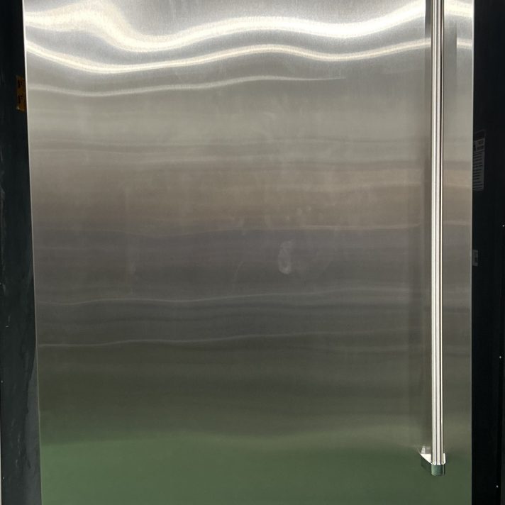BlueStar* 36 Inch Built-In Bottom Mount Refrigerator with Ice Maker: left Hinge with Stainless Steel Finish