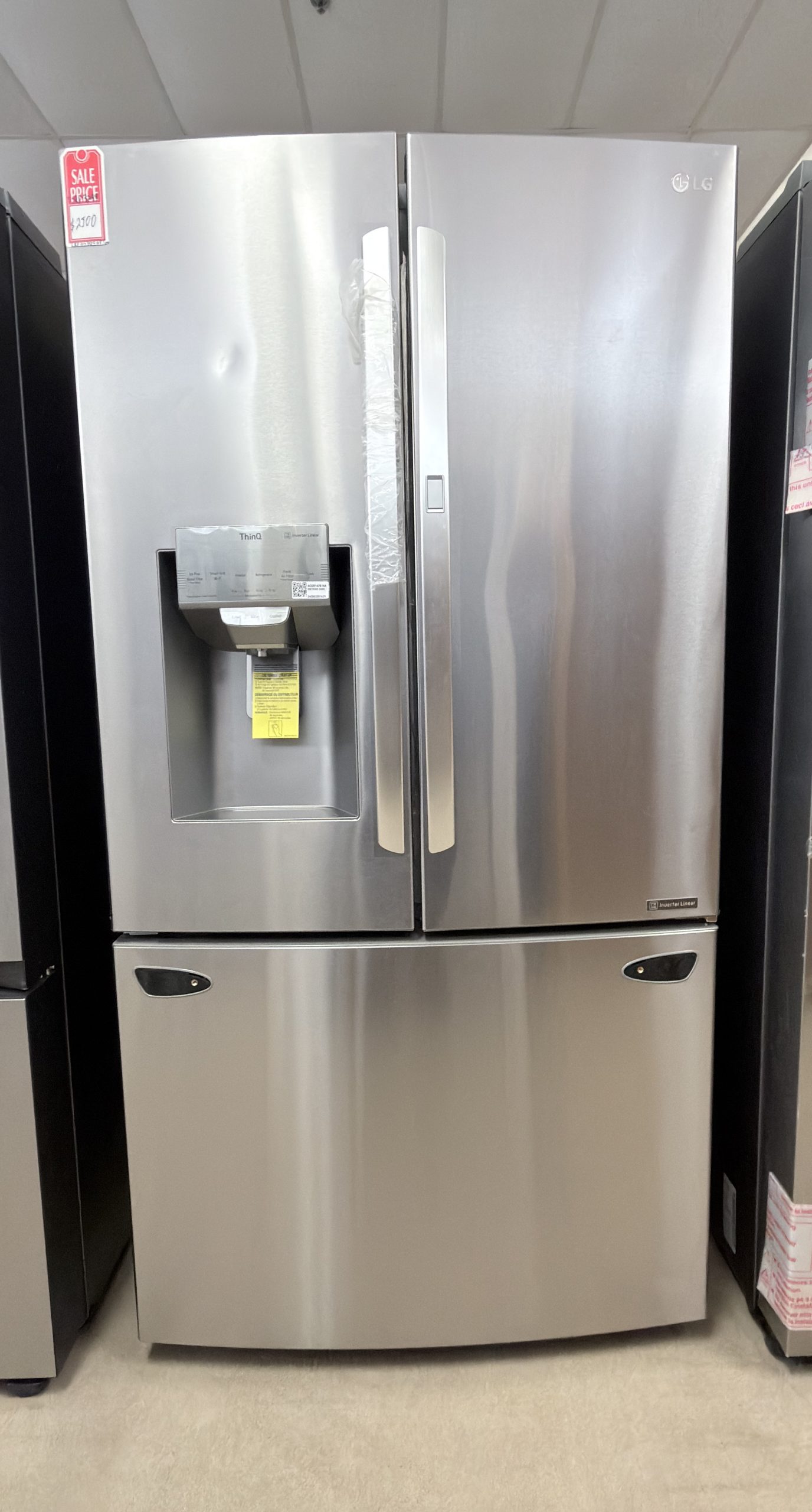 LG* 36 Inch PrintProof French Door Smart Refrigerator Door-In-Door- Stainless Steel