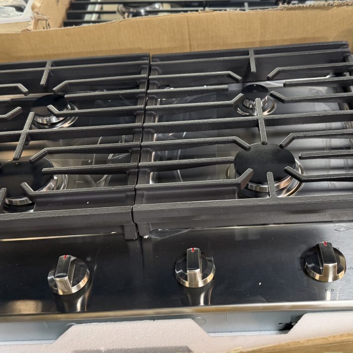 Samsung - 30" Built-In Gas Cooktop with 4 Burners - Stainless Steel