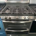 GE Profile - 6.8 Cu. Ft. Self-Cleaning Freestanding Double Oven Gas Convection Range