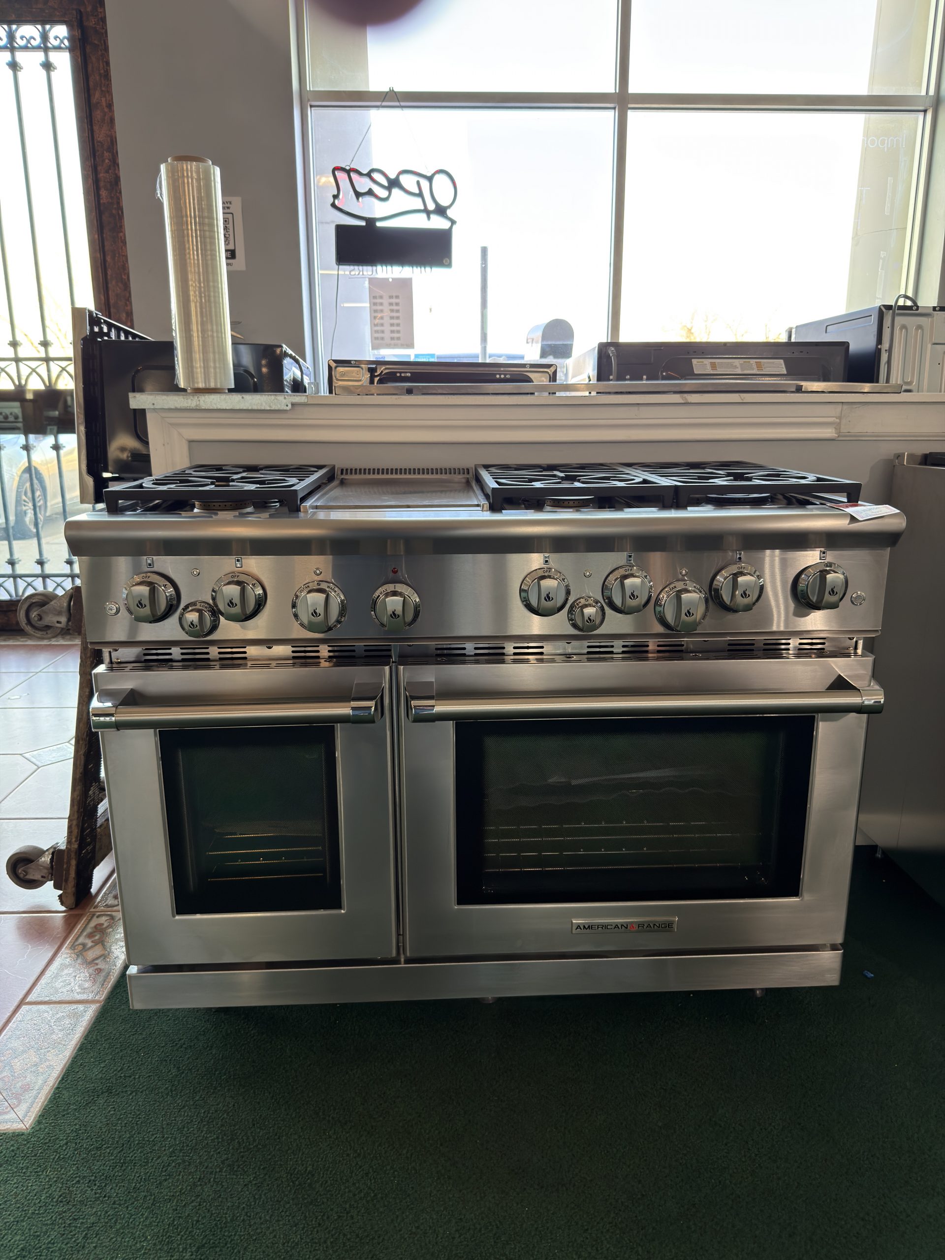 American Range- Heritage Classic Series 48" Range with 6 Burners and Center Griddle