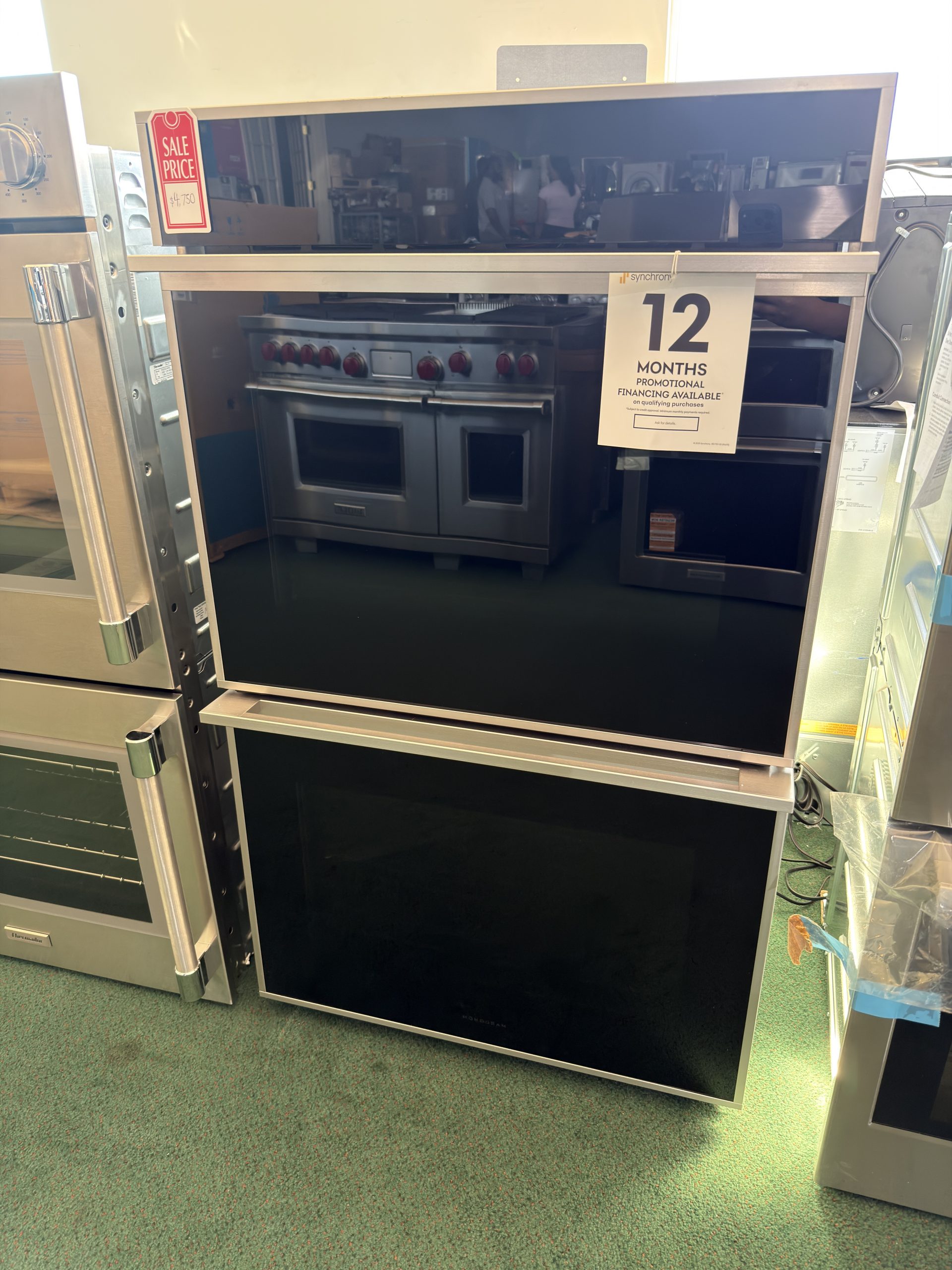 Monogram - 30" Built-In Double Electric Convection Wall Oven - Stainless Steel