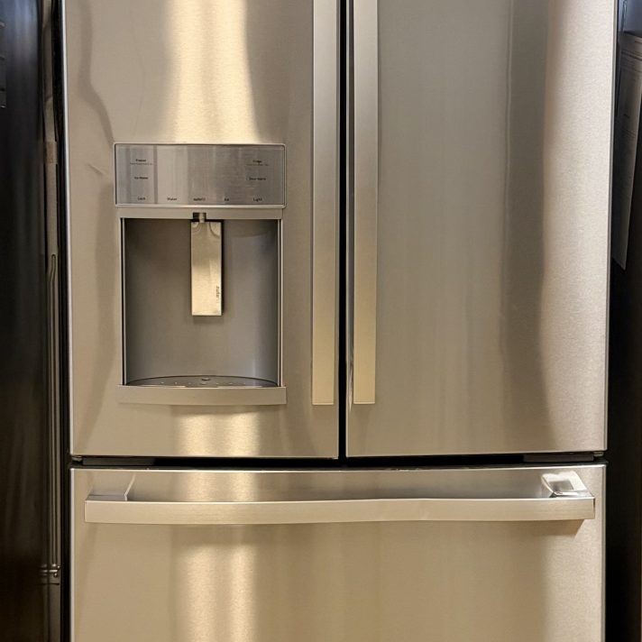 GE Profile - 22.1 Cu. Ft. French Door Counter-Depth Refrigerator with Hands-Free AutoFill - Stainless Steel