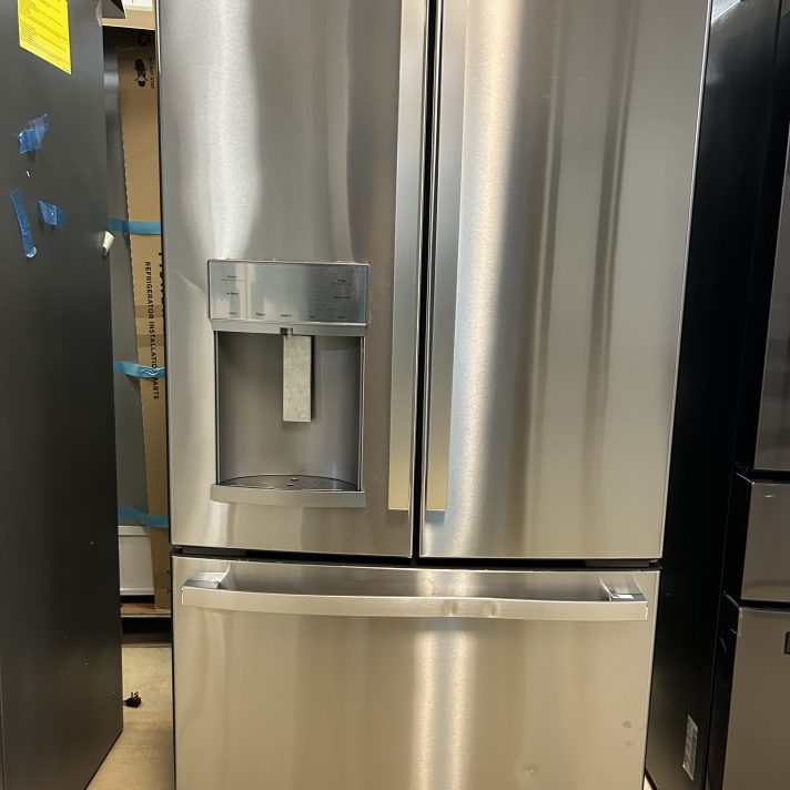 GE Profile - 22.1 Cu. Ft. French Door Counter-Depth Refrigerator with Hands-Free AutoFill - Stainless Steel