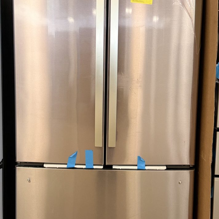GE Profile - 23.1 Cu. Ft. French Door Counter-Depth Refrigerator with Internal Water Dispenser - Stainless Steel