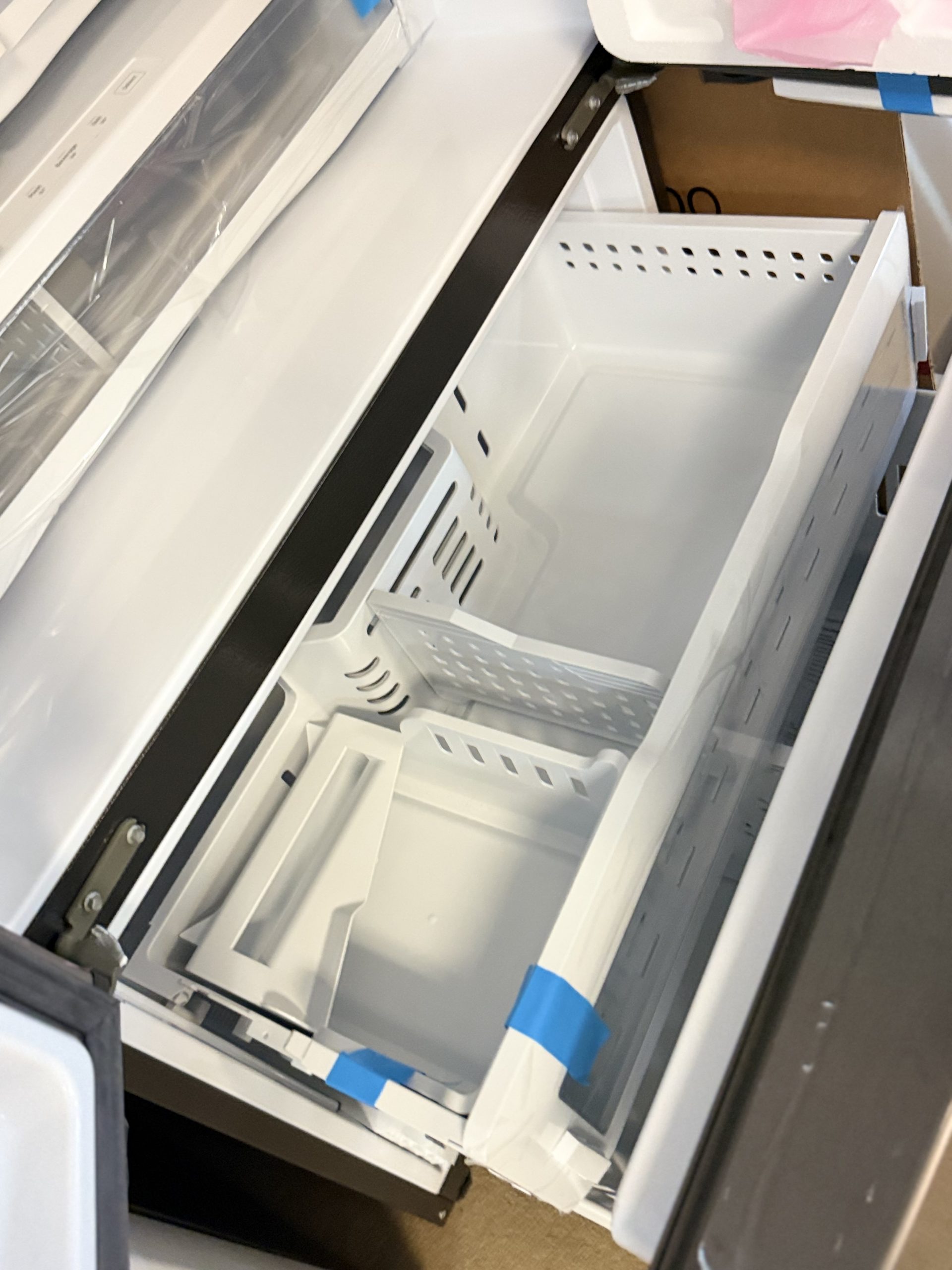 GE Profile* 23.1 Cu. Ft. French Door Counter-Depth Refrigerator with Internal Water Dispenser - Stainless Steel - Image 3