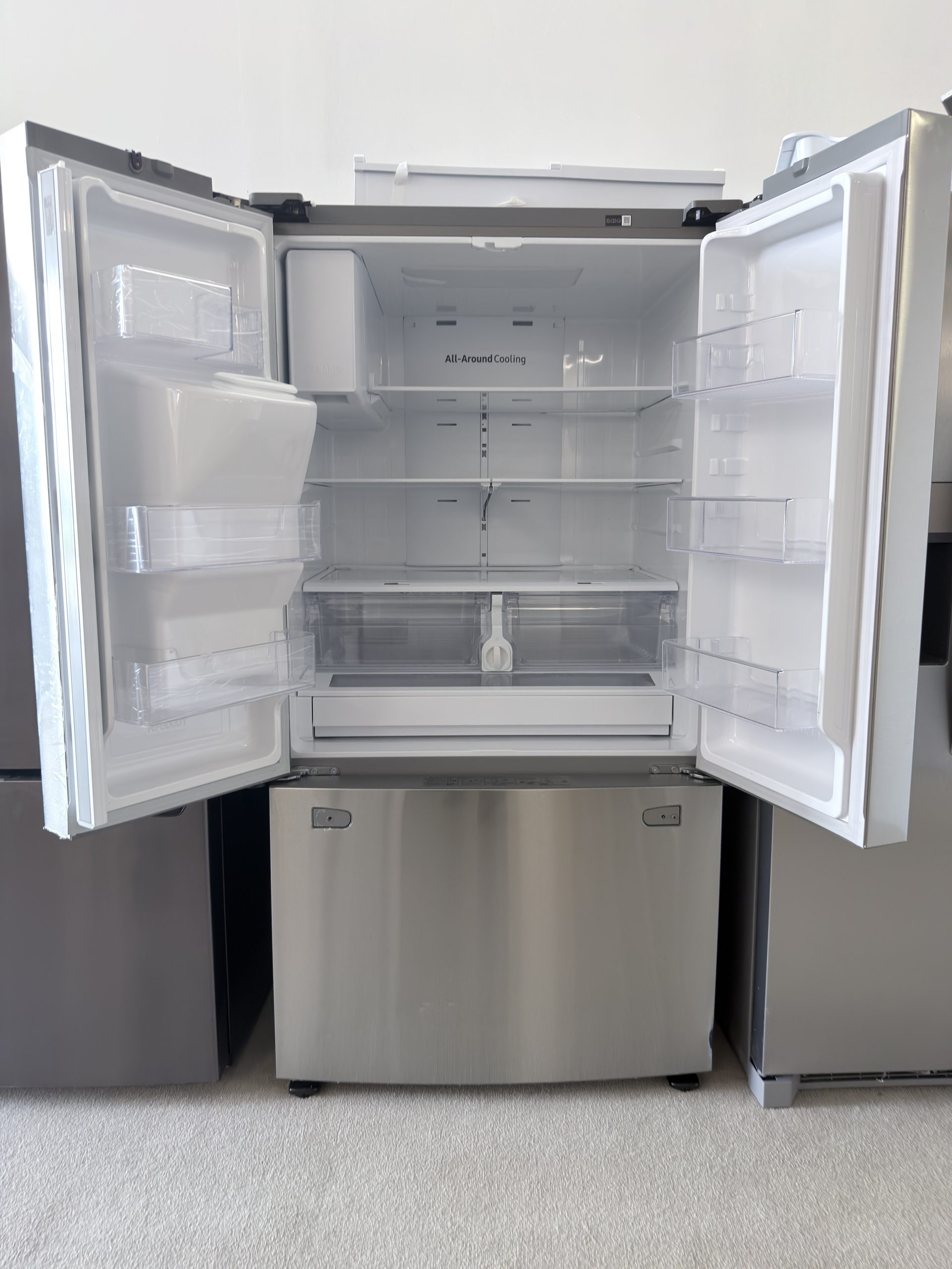 SAMSUNG* 27 cu. ft. Large Capacity 3-Door French Door Refrigerator with External Water & Ice Dispenser in Stainless Steel - Image 2