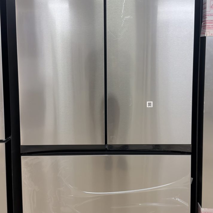 Samsung* - BESPOKE 30 cu. ft. 3-Door French Door Smart Refrigerator with AutoFill Water Pitcher - Stainless Steel