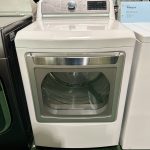 LG - 7.3 Cu. Ft. Smart Electric Dryer with Steam and Sensor Dry - White