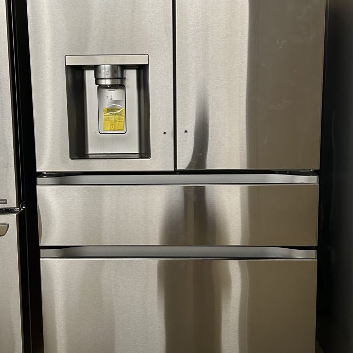 LG - Standard-Depth MAX 28.6 Cu. Ft. 4-Door French Door Smart Refrigerator with Full-Convert Drawer - PrintProof Stainless Steel