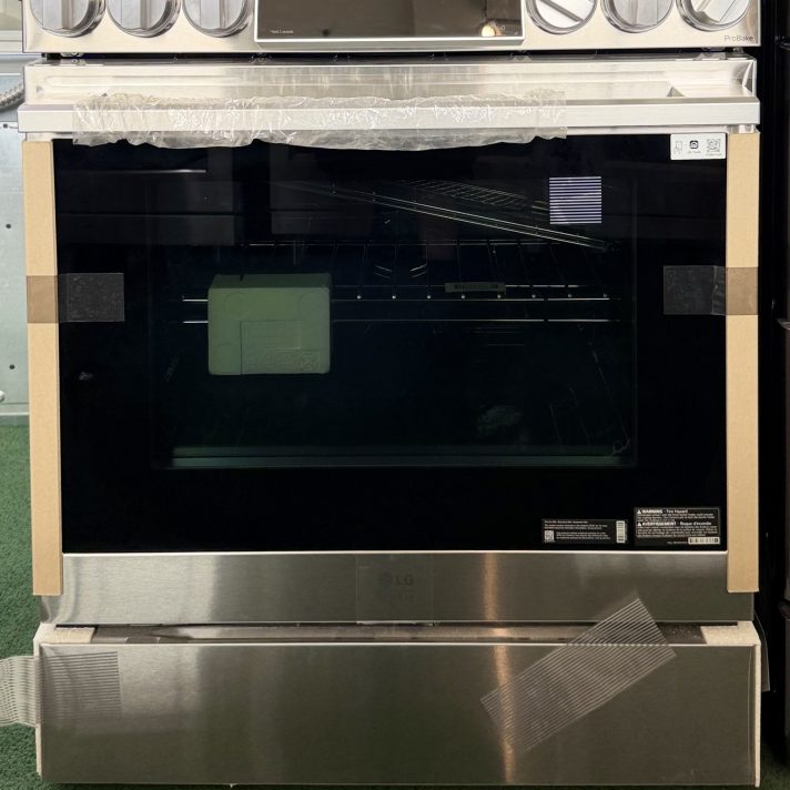 LG* STUDIO 6.3 Cu. Ft. Slide-In Smart Electric Induction True Convection Range with EasyClean and Air Sous Vide - Stainless Steel