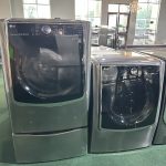 Package LG 5.2 cu. ft. Large Smart wi-fi Enabled Front Load Washer TurboWash & 9.0 cu. ft. Large Smart wi-fi Enabled Gas Dryer w/ TurboSteam- Premium Black Stainless Steel