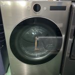 LG - 7.4 Cu. Ft. Stackable Smart Electric Dryer with Steam and Sensor Dry - Graphite Steel