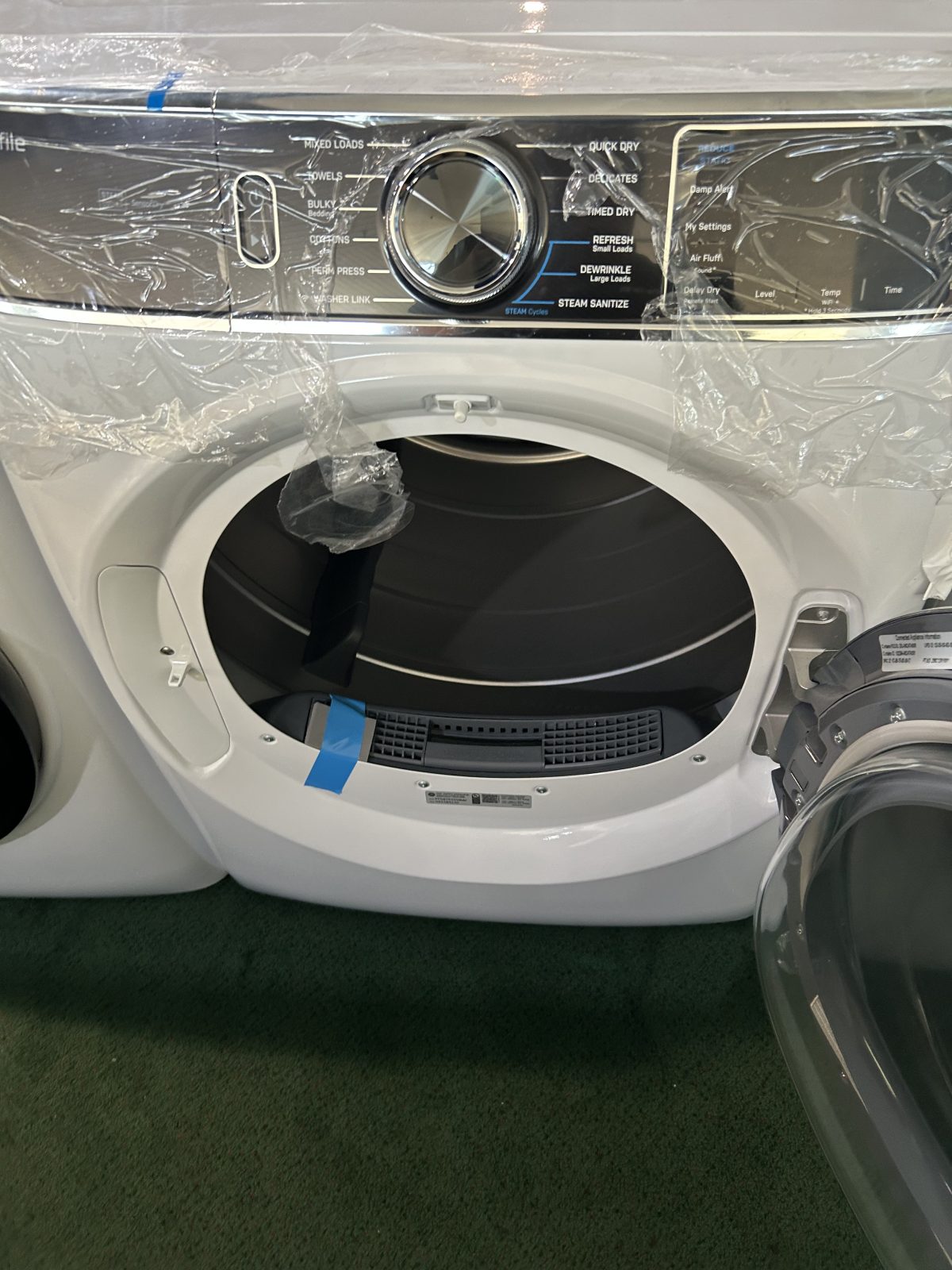 Package - GE Profile - 5.3 Cu. Ft. High-Efficiency Stackable Smart Front Load Washer with Steam and UltraFresh Vent System+ With OdorBlock and 7.8 Cu. Ft. Stackable Smart Electric Dryer with Steam and Sanitize Cycle - White - Image 3