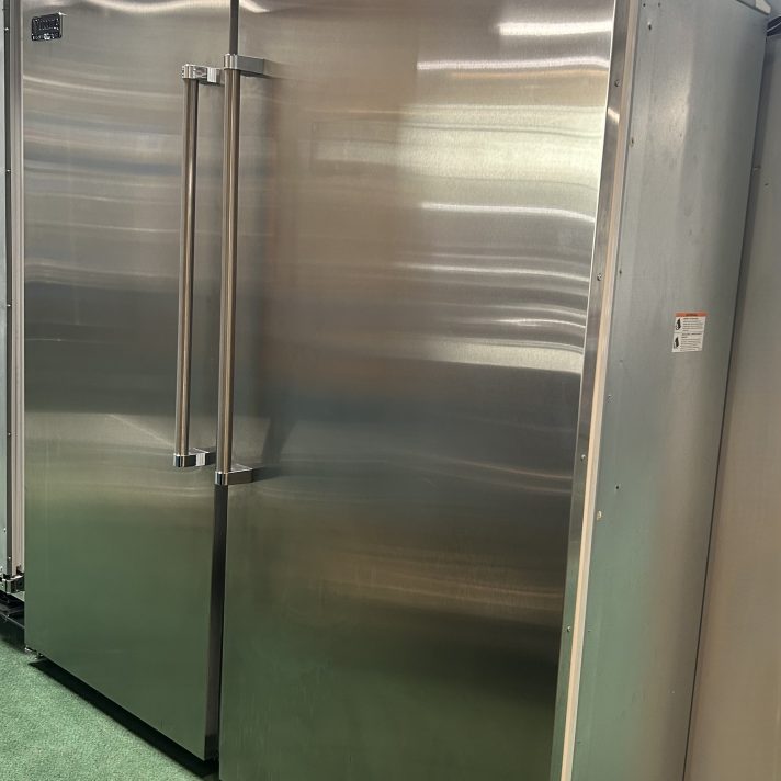 Viking 72" Built-In Side by Side Column Refrigerator & Freezer Set Stainless Steel