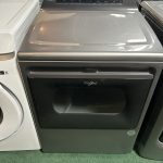 Whirlpool - 7.4 Cu. Ft. Smart Electric Dryer with Steam and Advanced Moisture Sensing - Chrome Shadow