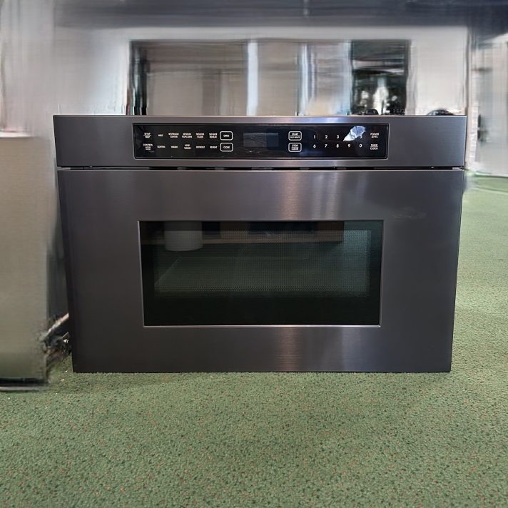 Dacor - 24" 1.2 Cu. Ft. Built-In Microwave Drawer with Multi-Sequence Cooking and Smart Moisture Sensor -Black stainless steel