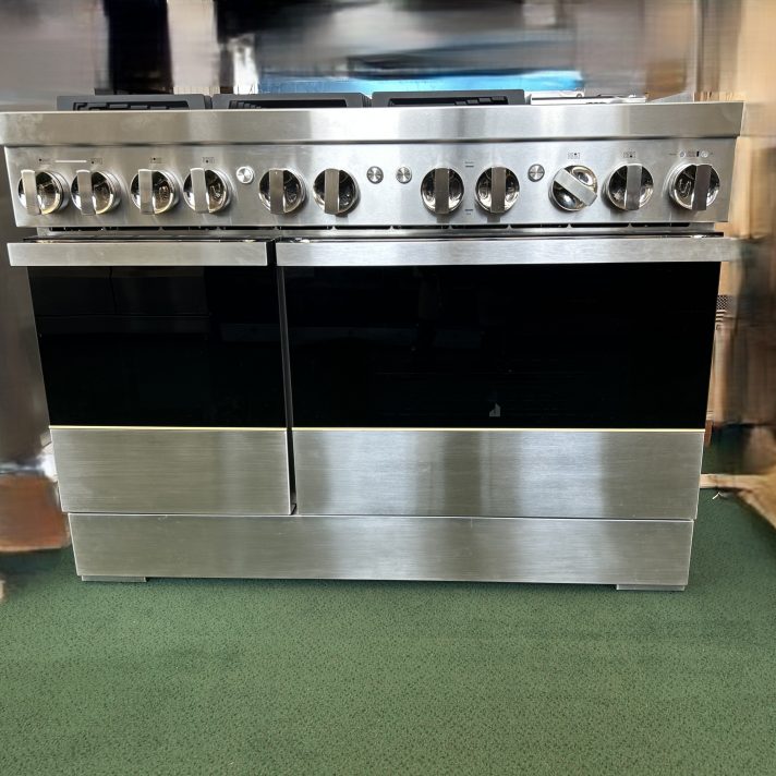 JennAir - NOIR 6.3 Cu. Ft. Self-Cleaning Freestanding Dual Fuel Convection Range - Stainless steel