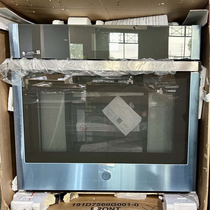 GE - 30" Built-In Single Electric Convection Wall Oven with No Preheat Air Fry - Stainless Steel