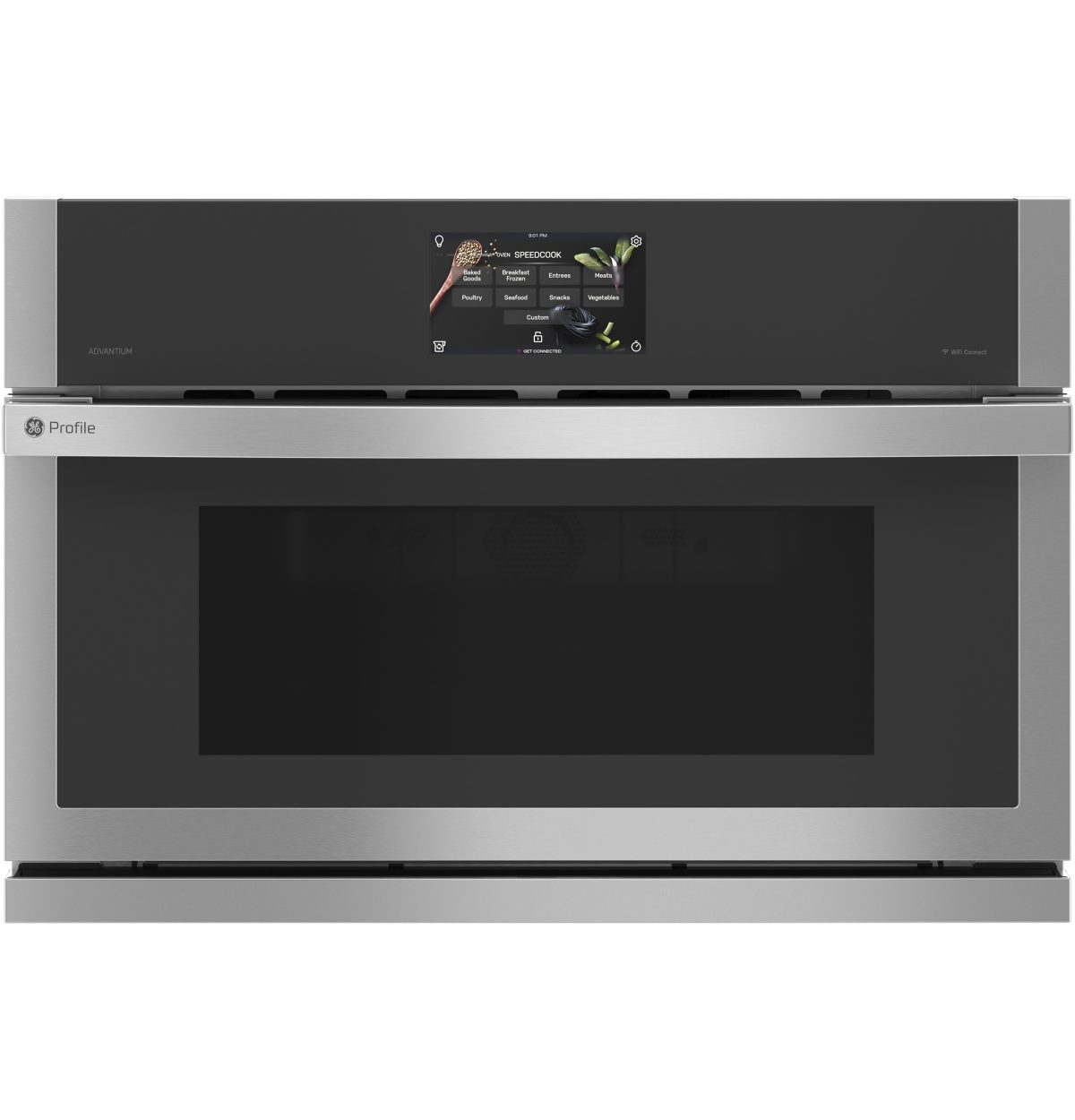 GE Profile - 1.7 Cu. Ft. Convection Built-In Microwave with Sensor Cooking and Five in One 120V Advantium Technology - Stainless Steel