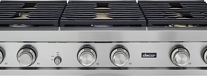 Dacor Contemporary Series 48" Stainless Smart Natural Gas Rangetop -Silver Stainless Steel