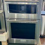 KitchenAid - 27" Built-In Electric Convection Double Wall Combination with Microwave and Air Fry Mode - Stainless Steel - Open Box - Fair