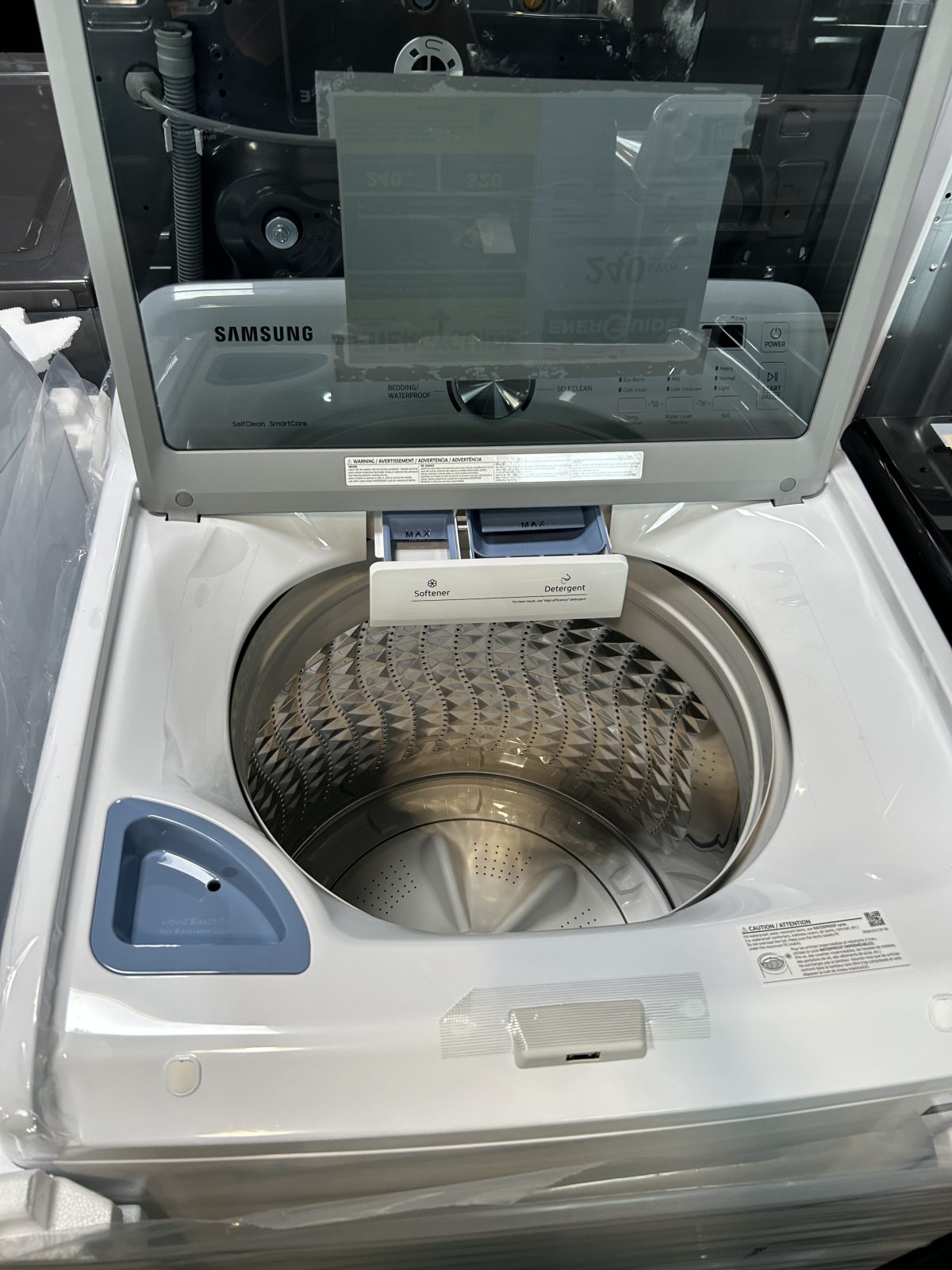 Samsung Extra High Water Level Impeller Top-Load Washer & Electric Dryer Set - Image 2