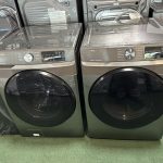 Samsung Stackable Front-Load Washer & Vented Electric Dryer Set in Platinum