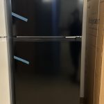 Woods 18.0 cu. Ft. Top Mount Frost-Free Fridge in Black