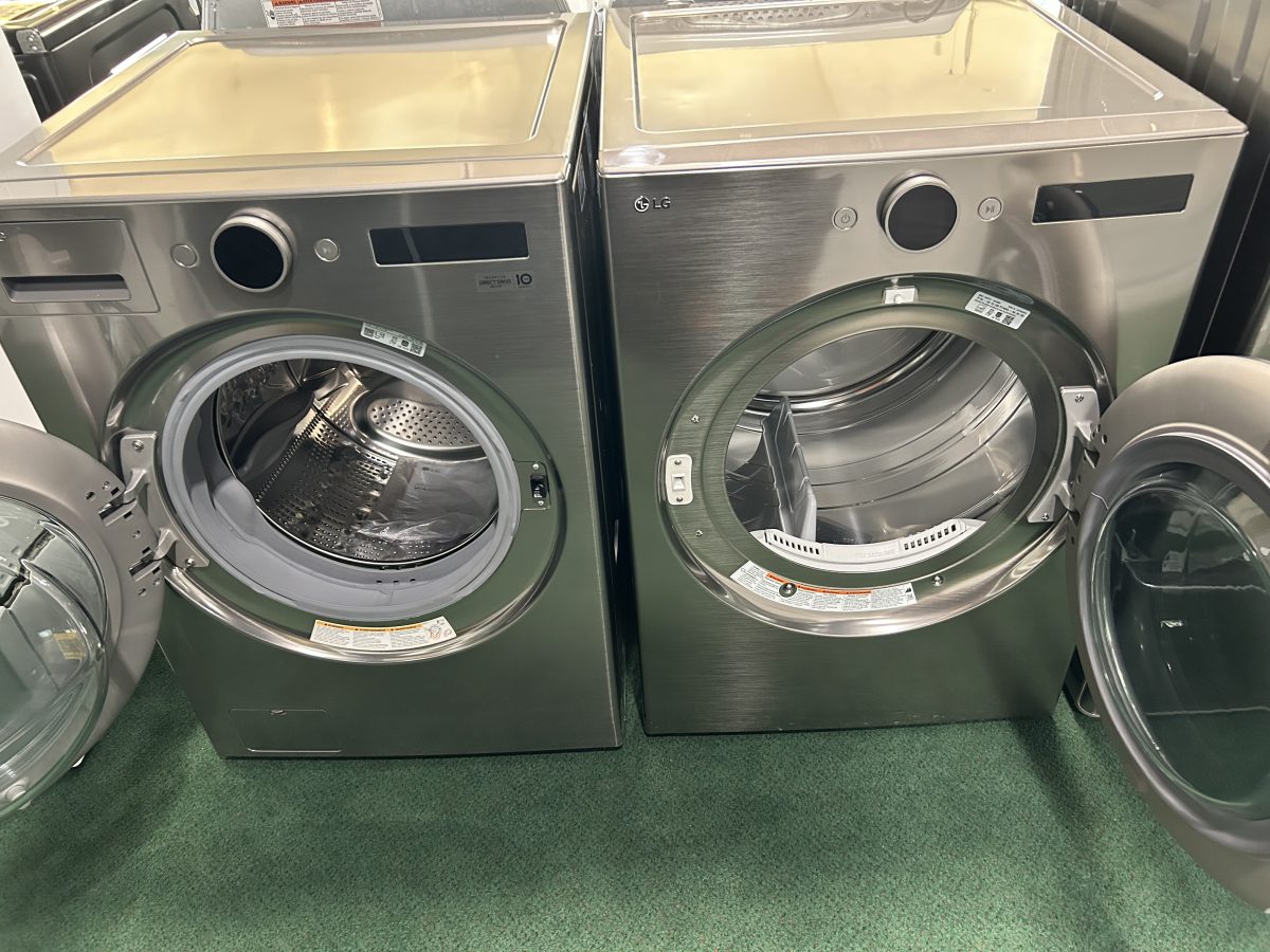 LG Smart Front Load Set Washer with Electric Smart Dryer Graphite Steel. - Image 2