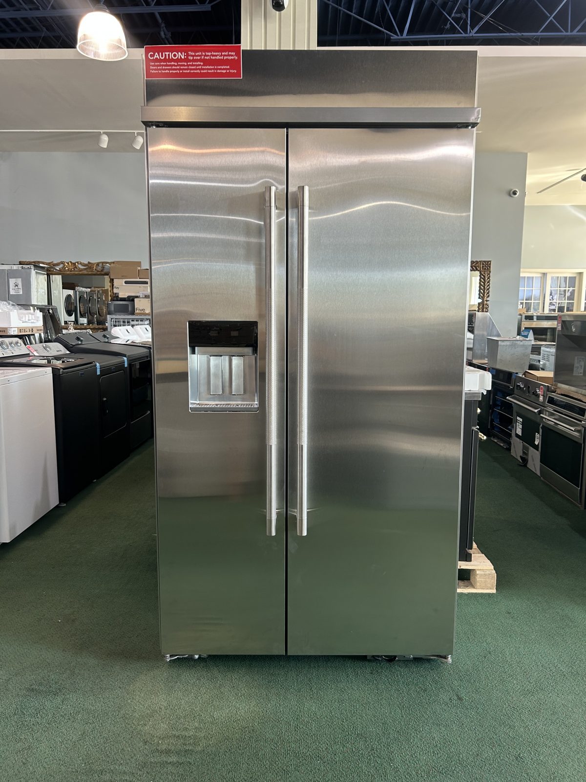 JennAir - 25.5 Cu. Ft. Side-by-Side Refrigerator with Water Dispenser - Stainless Steel