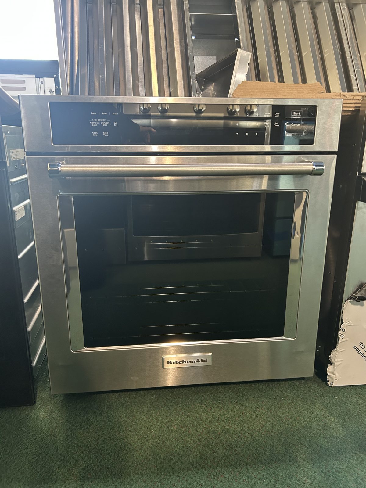 KitchenAid - 27" Built-In Single Electric Wall Oven with Air Fry Mode - Stainless Steel