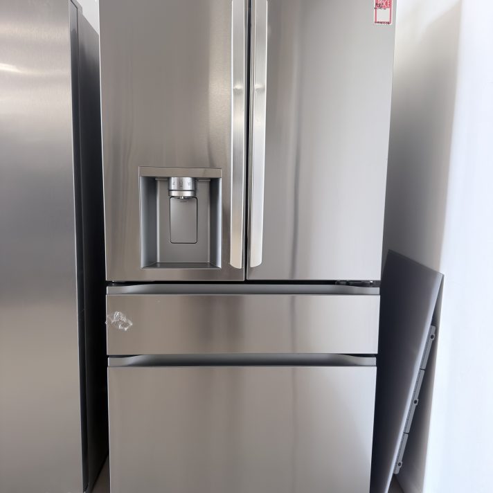 LG* Standard-Depth MAX 28.6 Cu. Ft. 4-Door French Door Smart Refrigerator with Full-Convert Drawer - PrintProof Stainless Steel
