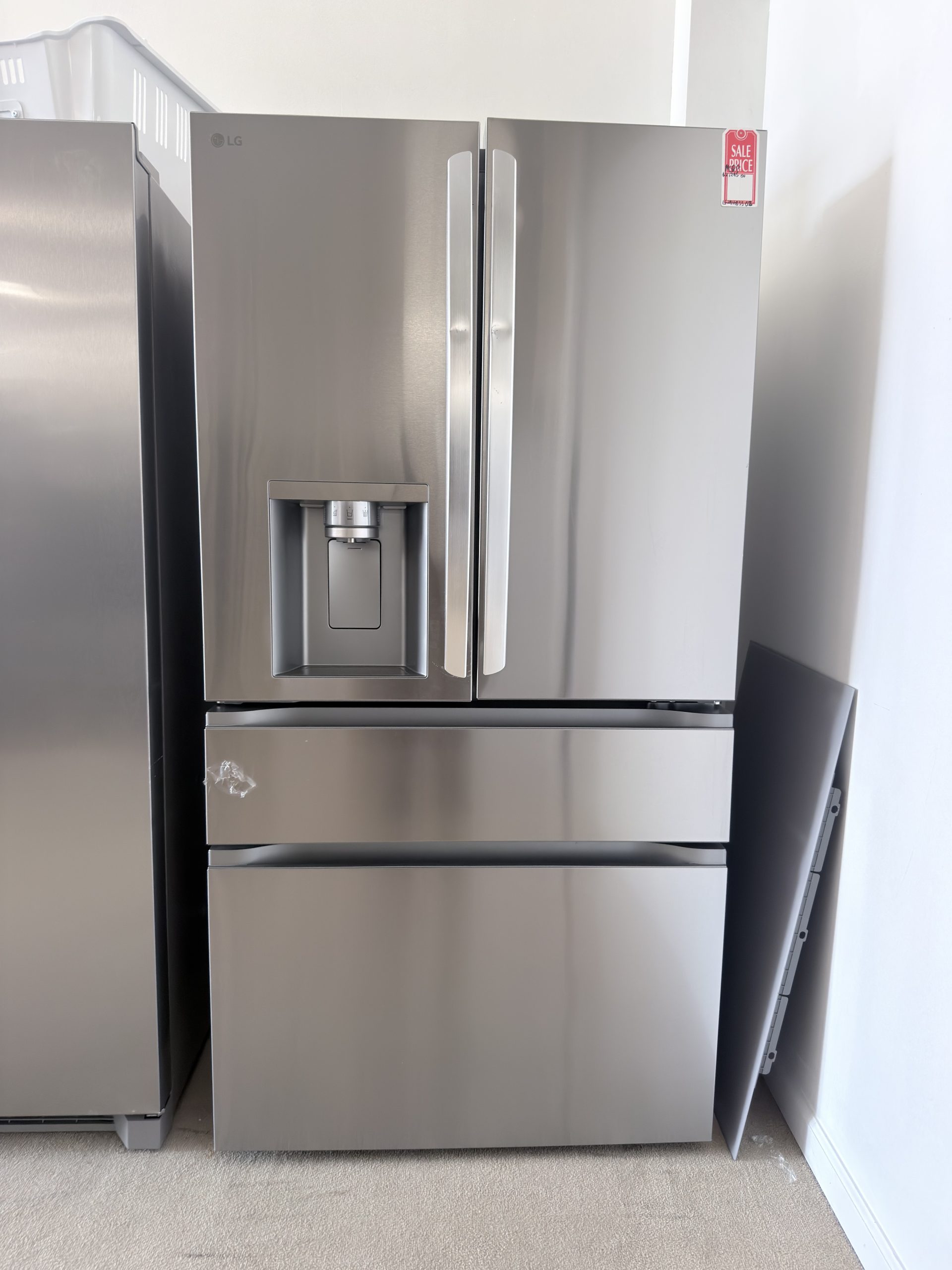 LG* Standard-Depth MAX 28.6 Cu. Ft. 4-Door French Door Smart Refrigerator with Full-Convert Drawer - PrintProof Stainless Steel