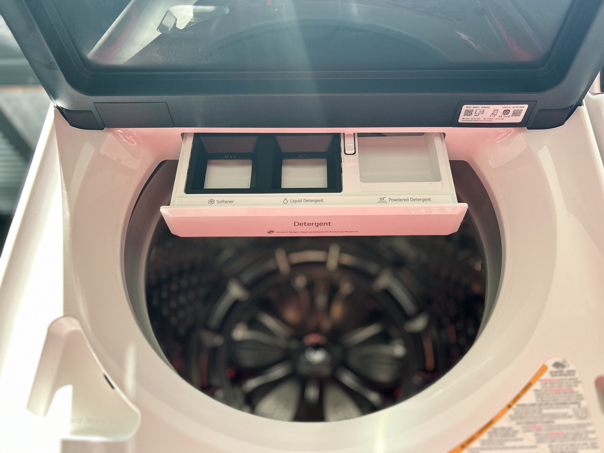 Package - LG - 5.5 Cu. Ft. High Efficiency Smart Top Load Washer with EasyUnload and 7.3 Cu. Ft. Smart Electric Dryer with EasyLoad Door - Alpine White - Image 2