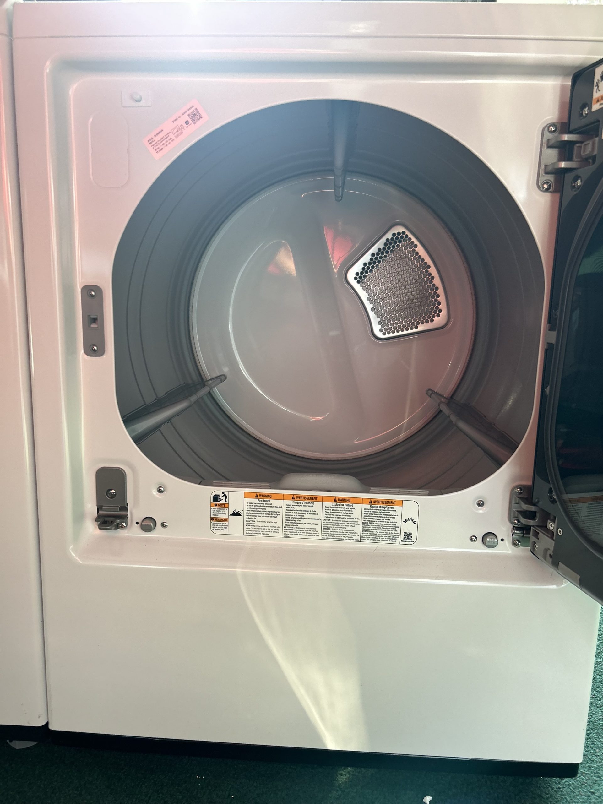 Package - LG - 5.5 Cu. Ft. High Efficiency Smart Top Load Washer with EasyUnload and 7.3 Cu. Ft. Smart Electric Dryer with EasyLoad Door - Alpine White - Image 3