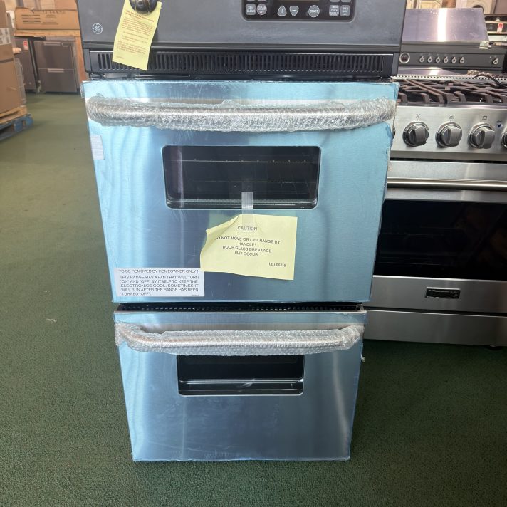 GE - 24" Built-In Double Electric Wall Oven - Stainless Steel