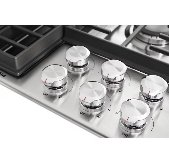 KitchenAid 36 Inch Gas Downdraft Cooktop with 5 Burners, Downdraft Ventilation, Professional Burner - Image 3