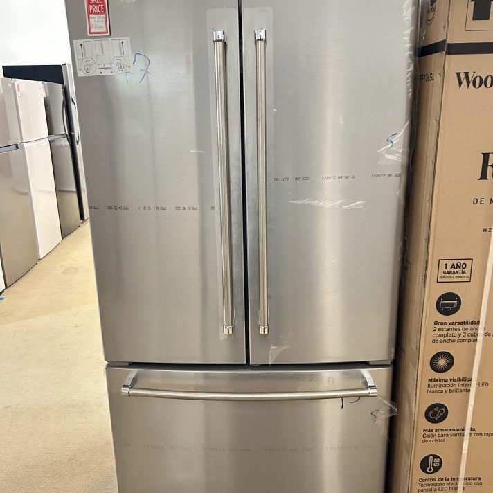 KitchenAid - 20 cu. ft. 36-Inch Width Counter-Depth French Door Refrigerator with Interior Dispense - Stainless Steel