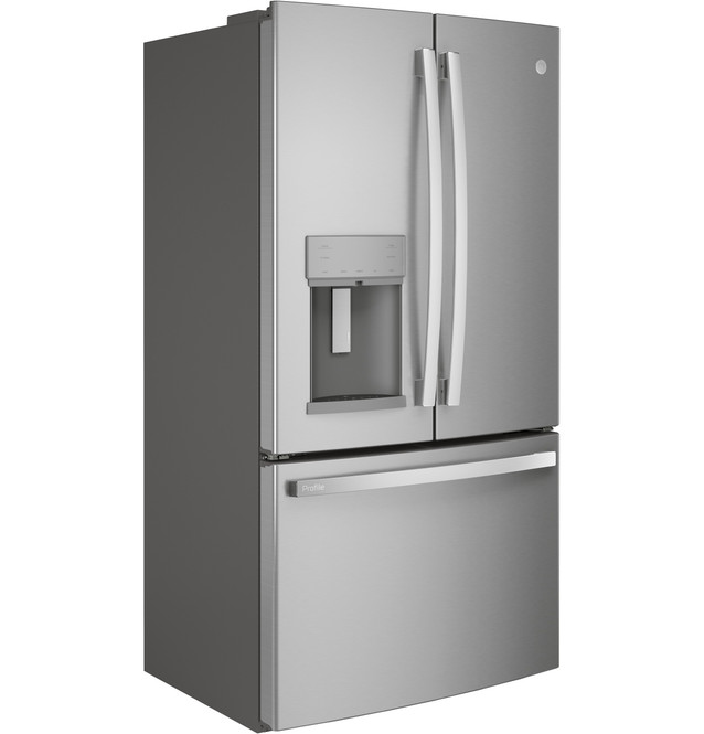 GE Profile - 27.7 Cu. Ft. French-Door Refrigerator with Hands-Free AutoFill - Stainless Steel