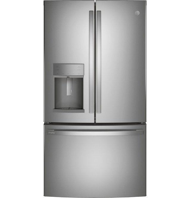 GE Profile - 27.7 Cu. Ft. French-Door Refrigerator with Hands-Free AutoFill - Stainless Steel - Image 2