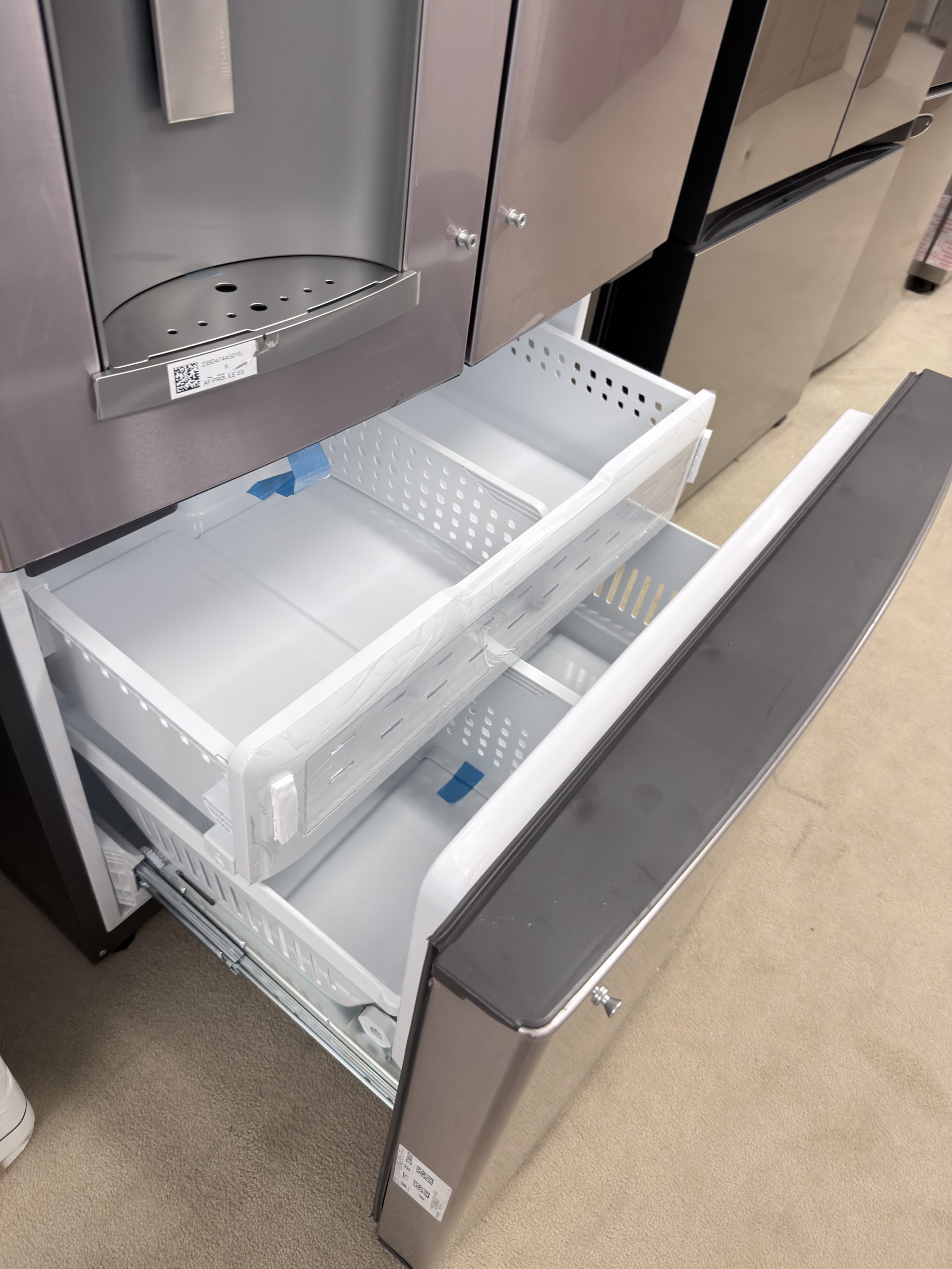 GE Profile* 27.7 Cu. Ft. French-Door Refrigerator with Hands-Free AutoFill - Stainless Steel - Image 4