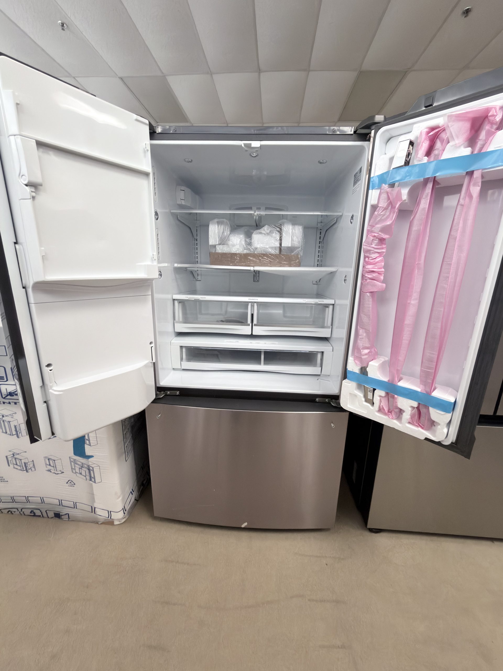 GE Profile* 27.7 Cu. Ft. French-Door Refrigerator with Hands-Free AutoFill - Stainless Steel - Image 2