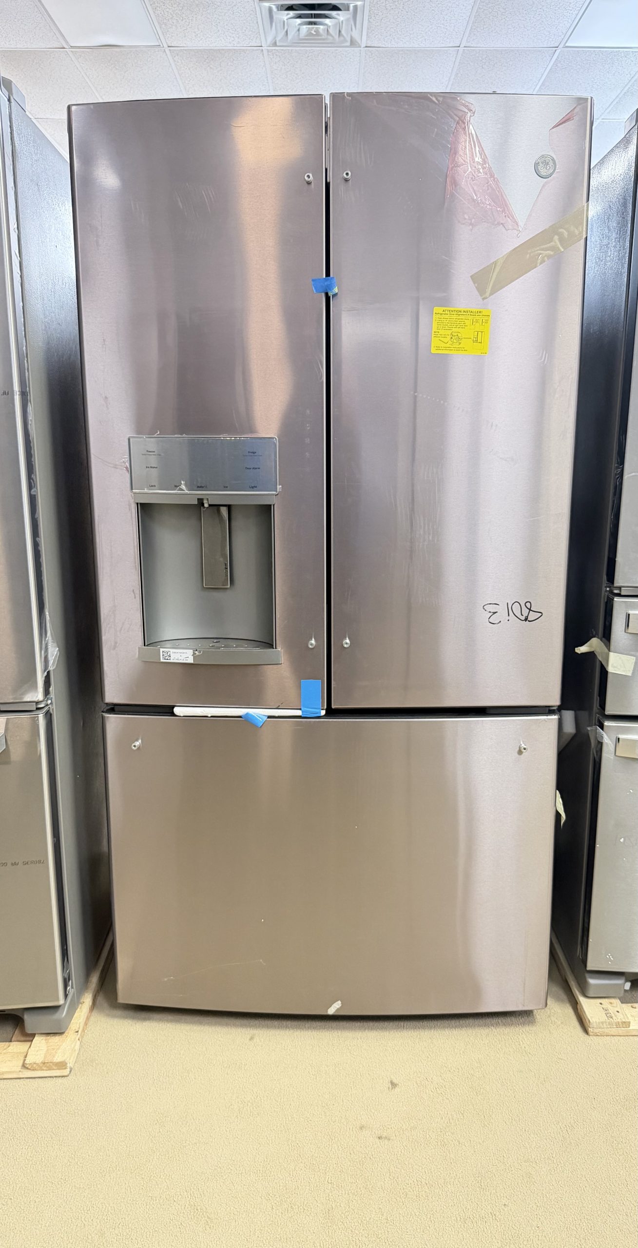 GE Profile - 27.7 Cu. Ft. French-Door Refrigerator with Hands-Free AutoFill - Stainless Steel