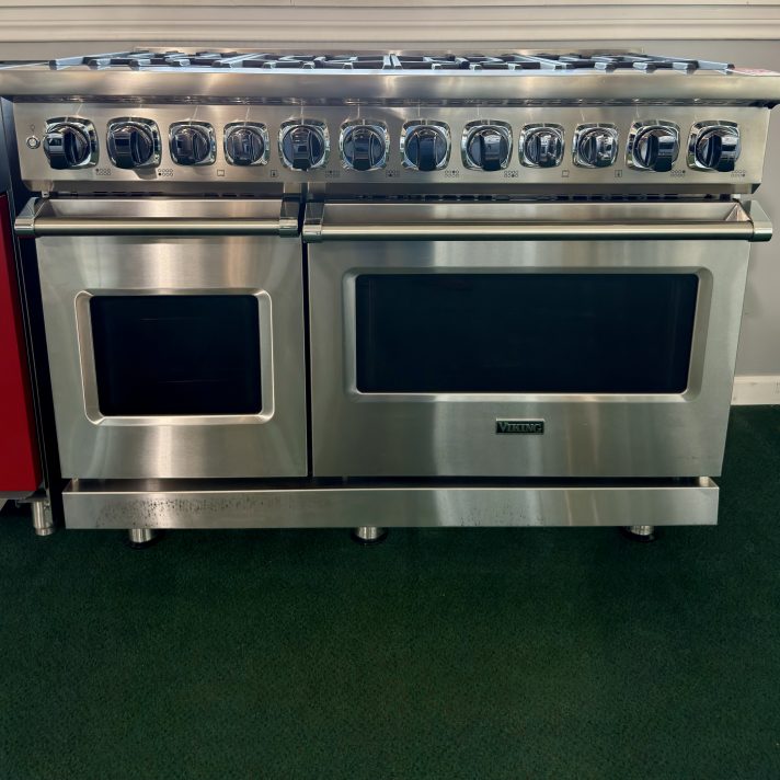 Viking - 48"W 7-Series Dual Fuel Self-Clean Range-8 Burners - Stainless Steel