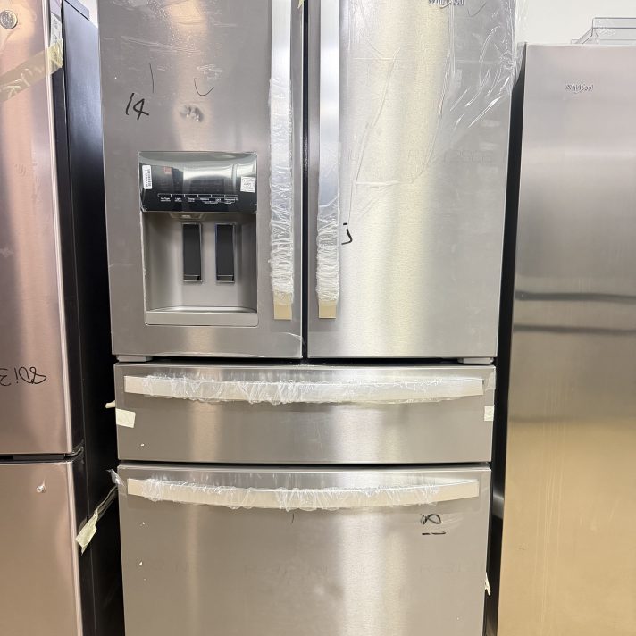 Whirlpool - 24.5 Cu. Ft. French Door Built-in Refrigerator with Two-Tier Freezer Storage - Stainless Steel